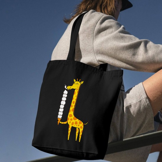 تت بگ متقال مشکی طرح زرافه بستنی خور