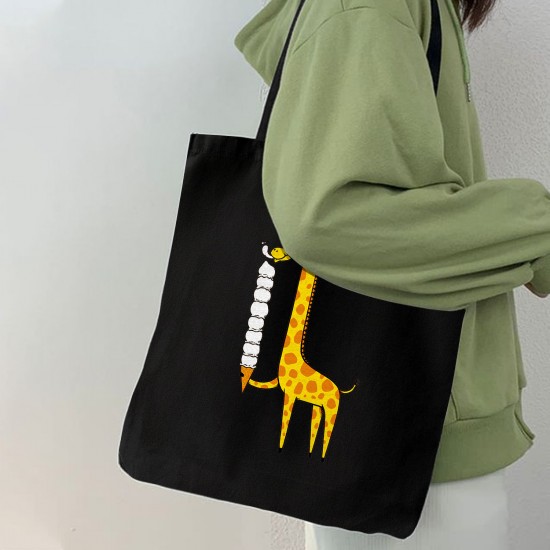 تت بگ متقال مشکی طرح زرافه بستنی خور