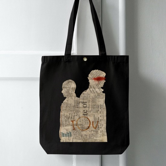 تت بگ متقال مشکی طرح مردهای روزنامه ای