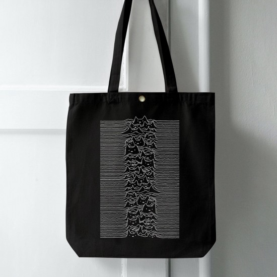 تت بگ متقال مشکی طرح گربه های خطی