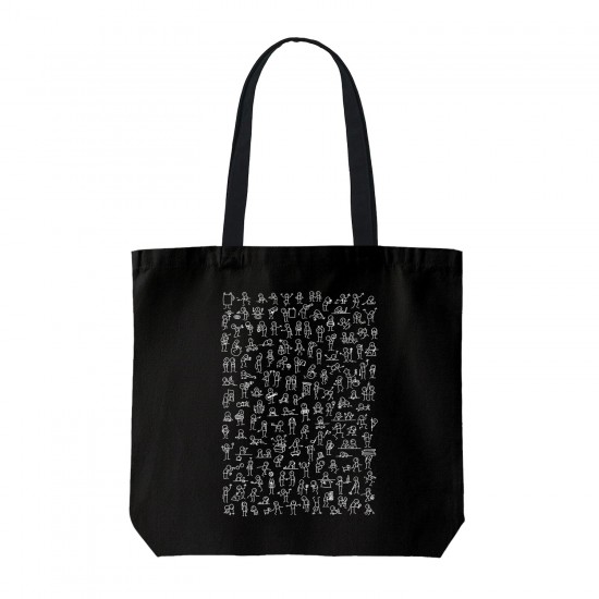 تت بگ متقال مشکی طرح آدمک ها