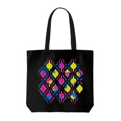 تت بگ متقال مشکی طرح بافت صورتی