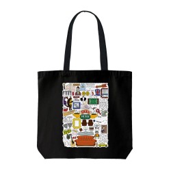 تت بگ متقال مشکی طرح نشانه های فرندز