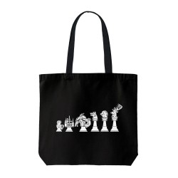 تت بگ متقال مشکی طرح مهره های شطرنج