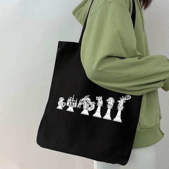 تت بگ متقال مشکی طرح مهره های شطرنج