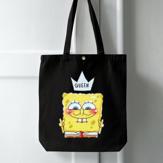 تت بگ متقال مشکی طرح ملکه اسفنجی