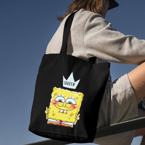 تت بگ متقال مشکی طرح ملکه اسفنجی