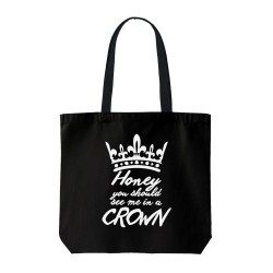 تت بگ متقال مشکی طرح تاج