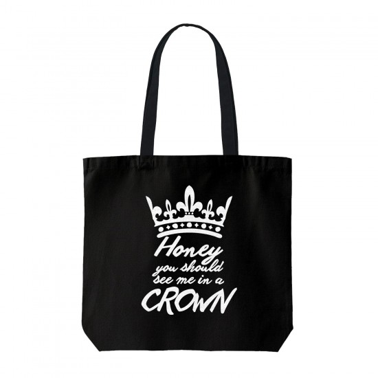 تت بگ متقال مشکی طرح تاج