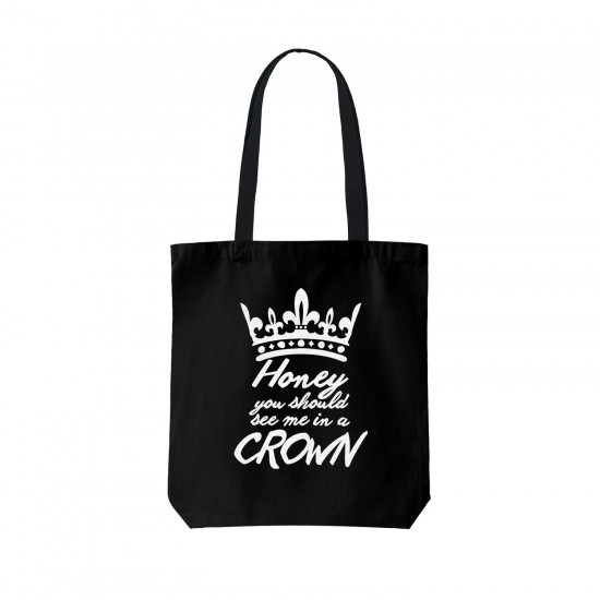 تت بگ متقال مشکی طرح تاج