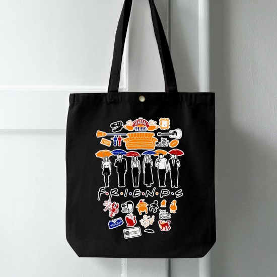 تت بگ متقال مشکی طرح نمادهای فرندز