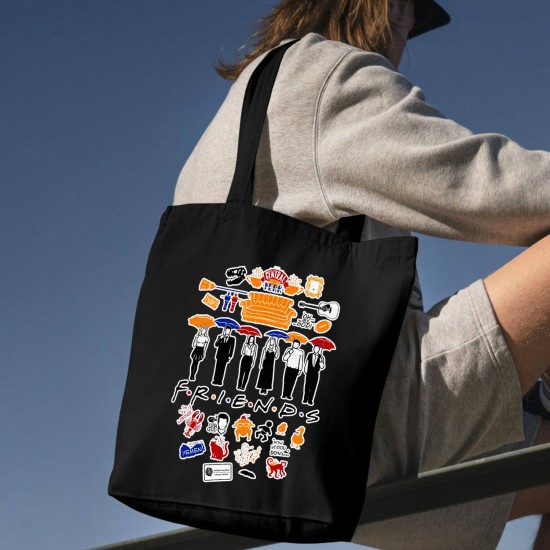 تت بگ متقال مشکی طرح نمادهای فرندز