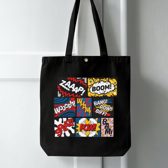 تت بگ متقال مشکی طرح کمیک بوک