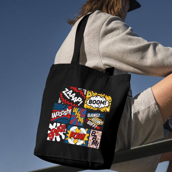 تت بگ متقال مشکی طرح کمیک بوک