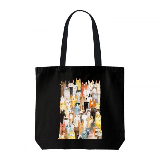 تت بگ متقال مشکی طرح گربه های رنگی