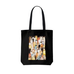 تت بگ متقال مشکی طرح گربه های رنگی