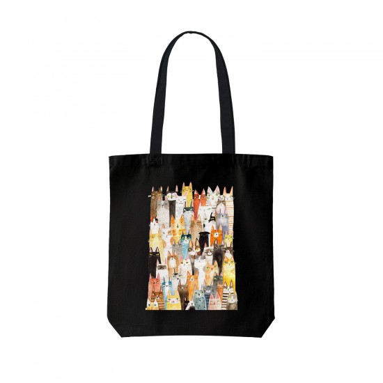 تت بگ متقال مشکی طرح گربه های رنگی