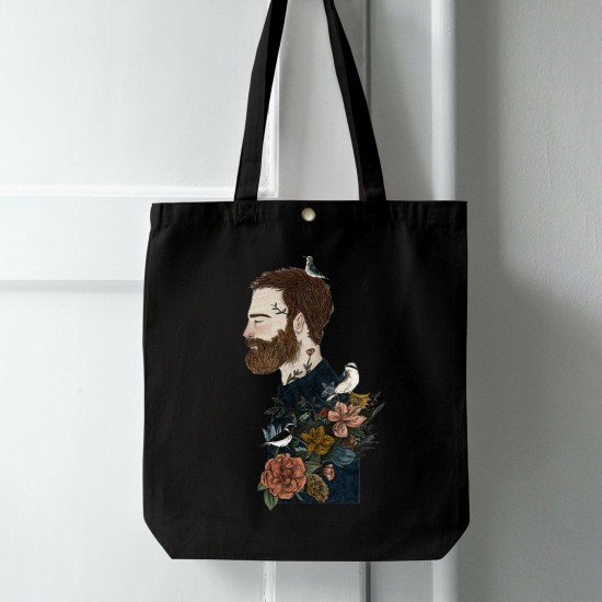 تت بگ متقال مشکی طرح مرد خیال پرداز