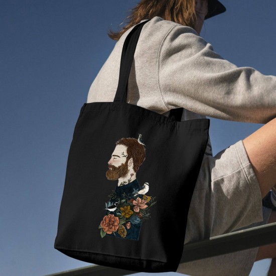 تت بگ متقال مشکی طرح مرد خیال پرداز