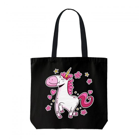 تت بگ متقال مشکی طرح تک شاخ صورتی