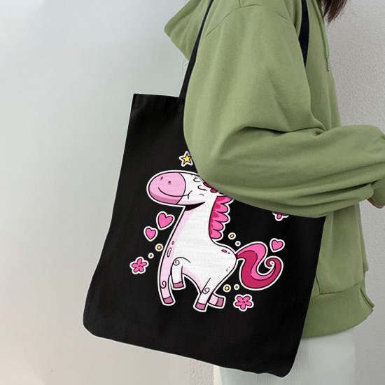 تت بگ متقال مشکی طرح تک شاخ صورتی