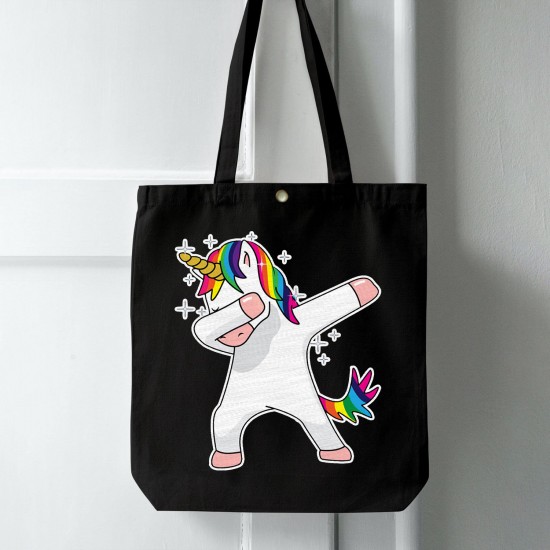 تت بگ متقال مشکی طرح تک شاخ رنگین کمانی