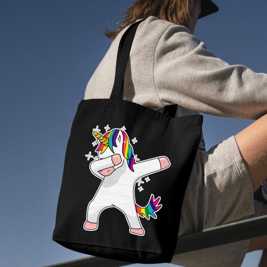 تت بگ متقال مشکی طرح تک شاخ رنگین کمانی