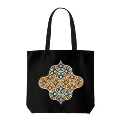 تت بگ متقال مشکی طرح کاشی گل گلی
