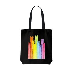 تت بگ متقال مشکی طرح گربه رنگی