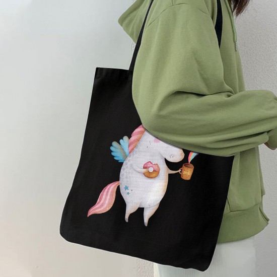 تت بگ متقال مشکی طرح تک شاخ قهوه نوش