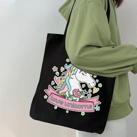 تت بگ متقال مشکی طرح تک شاخ دوست داشتنی