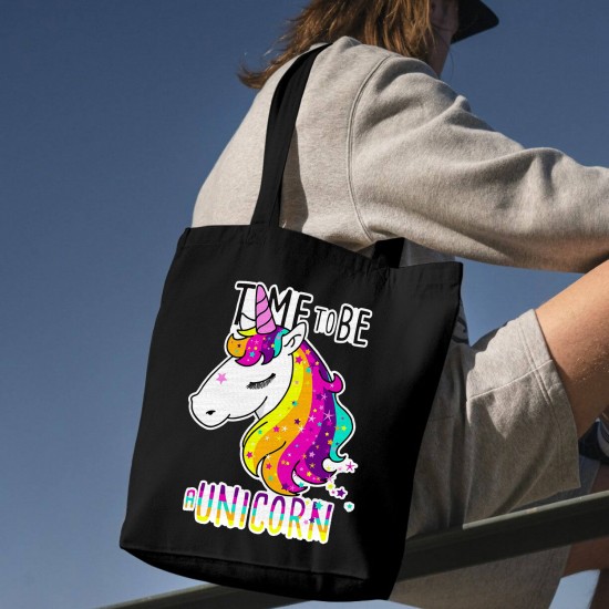 تت بگ متقال مشکی طرح تک شاخ رنگین کمونی