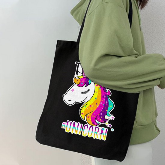 تت بگ متقال مشکی طرح تک شاخ رنگین کمونی