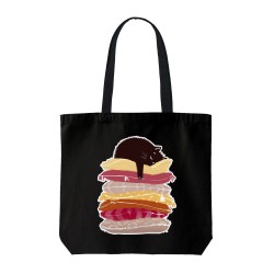 تت بگ متقال مشکی طرح خوابالوی مشکی