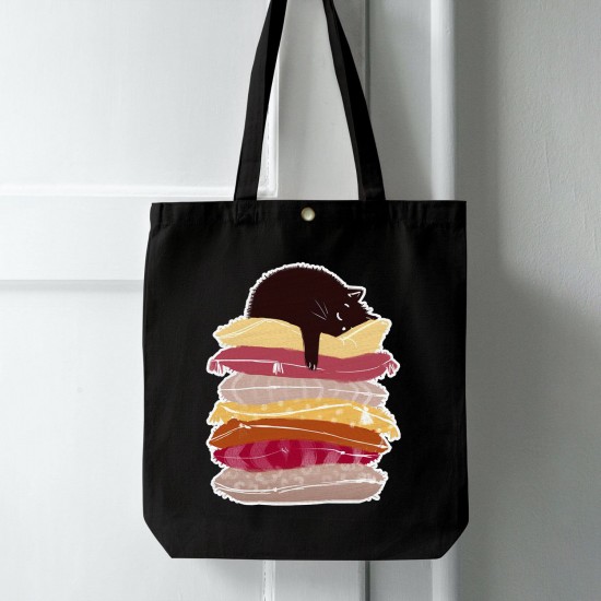 تت بگ متقال مشکی طرح خوابالوی مشکی