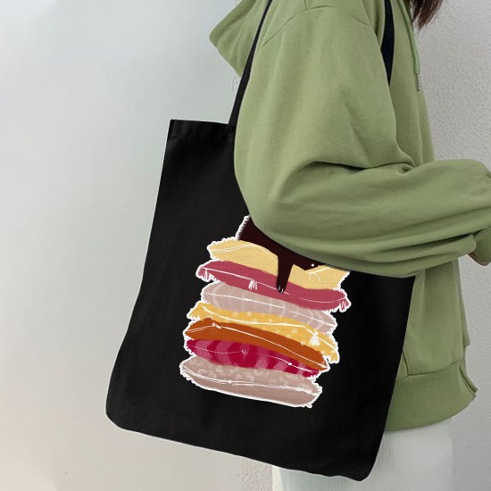 تت بگ متقال مشکی طرح خوابالوی مشکی