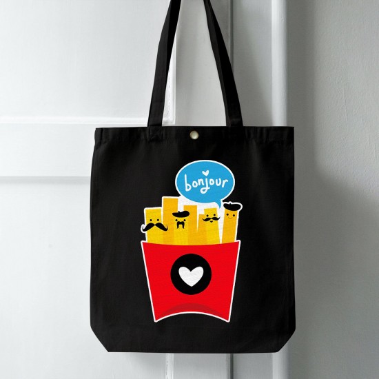 تت بگ متقال مشکی طرح فرنچ فرایز