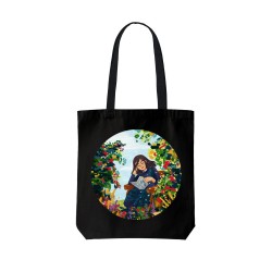 تت بگ متقال مشکی طرح دخترک کتابخوان در مزرعه رنگی