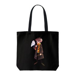 تت بگ متقال مشکی طرح هری پاتر و جغد برفی