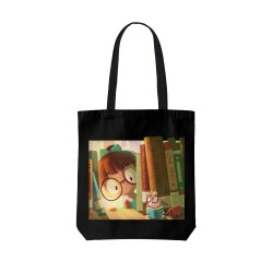 تت بگ متقال مشکی طرح دخترک و کنجکاوی در کتابخانه