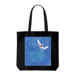 تت بگ متقال مشکی طرح اقیانوس و مرغ دریایی