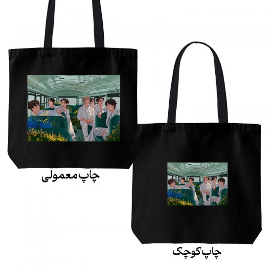 تت بگ متقال مشکی طرح اتوبوس bts
