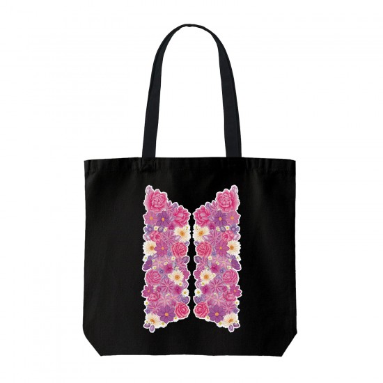 تت بگ متقال مشکی طرح flower bts