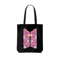 تت بگ متقال مشکی طرح flower bts
