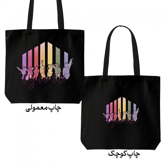 تت بگ متقال مشکی طرح نقاشی خط گروه bts