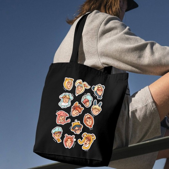 تت بگ متقال مشکی طرح seventeen 