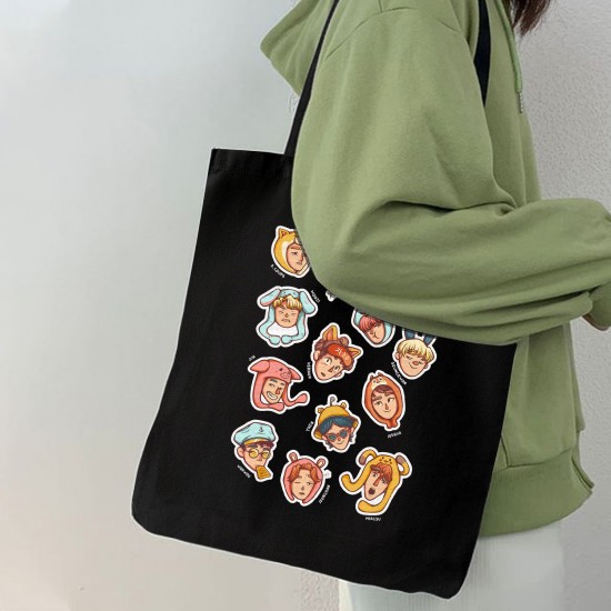 تت بگ متقال مشکی طرح seventeen 