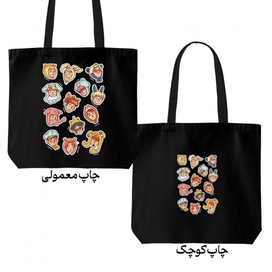 تت بگ متقال مشکی طرح seventeen 