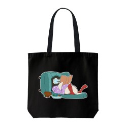 تت بگ متقال مشکی طرح پنگوئن کتابخوان