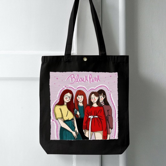 تت بگ متقال مشکی طرح کارتونی blackpink